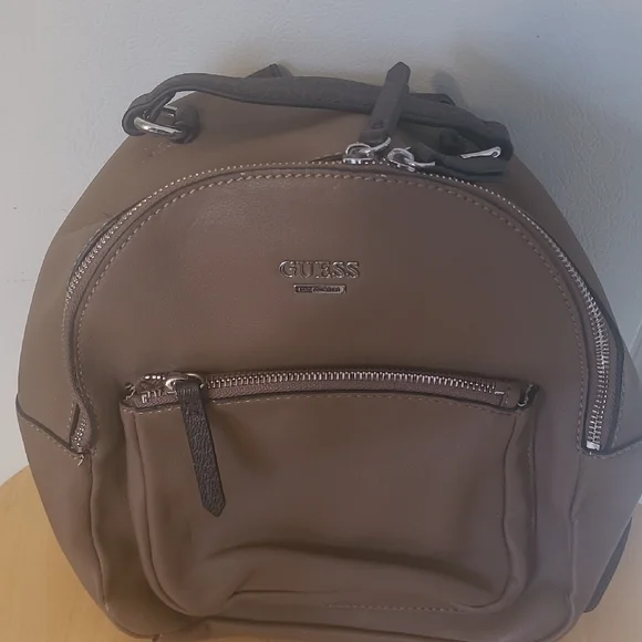 GUESS Brown Mini Backpack - Picture 1 of 7